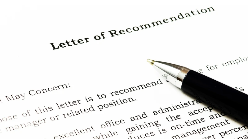 ساختار Recommendation Letter